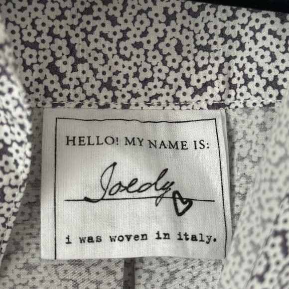 Frank & Eileen Womens Joedy Button-Up Shirt Sz XS NWT Ditsy Oversized Minimalist - Picture 10 of 16